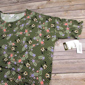 LuLaRoe Disney Minnie Mouse Floral Irma Tunic XL